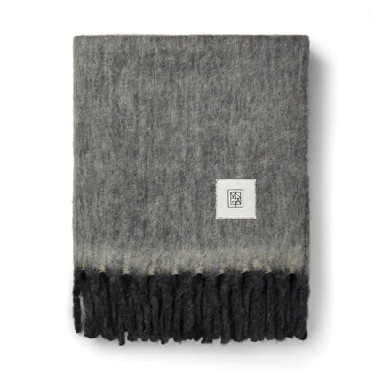 Salett Wool Blend Blanket From The Salett Collection Featuring Brushed Wool Texture - hospitality