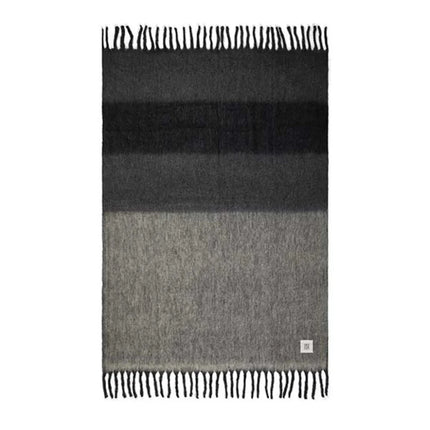 Salett Wool Blend Blanket From The Salett Collection Featuring Brushed Wool Texture - hospitality