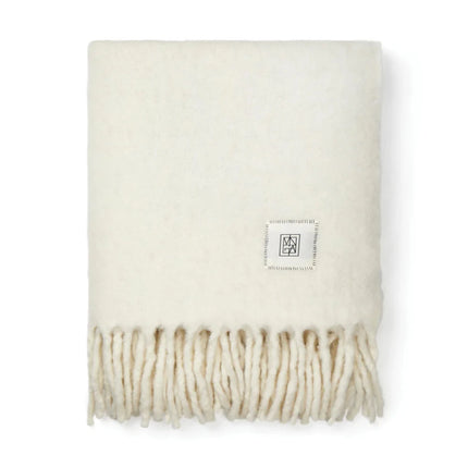 Salett Wool Blend Blanket From The Salett Collection Featuring Brushed Wool Texture - hospitality