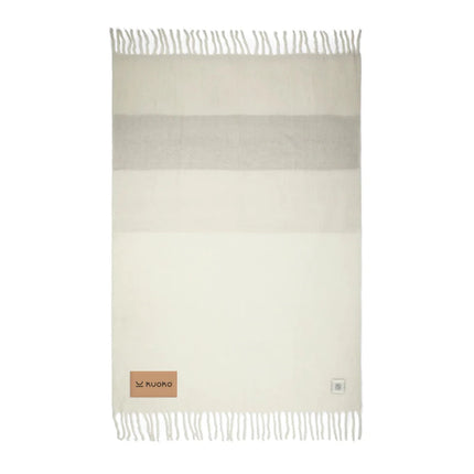 Salett Wool Blend Blanket From The Salett Collection Featuring Brushed Wool Texture - hospitality