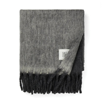 Salett Wool Blend Blanket From The Salett Collection Featuring Brushed Wool Texture - hospitality