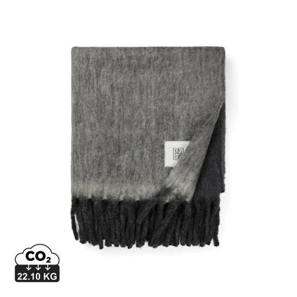 Salett Wool Blend Blanket From The Salett Collection Featuring Brushed Wool Texture - hospitality