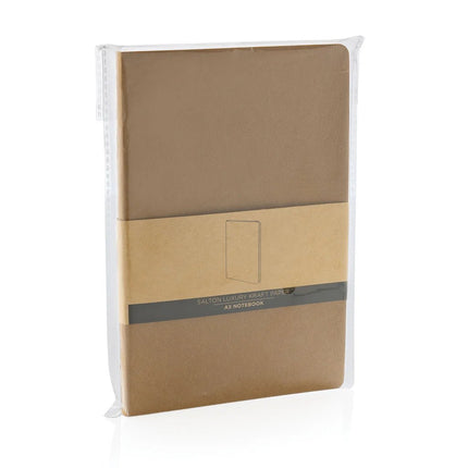 Salton A5 GRS certified recycled paper notebook - hospitality