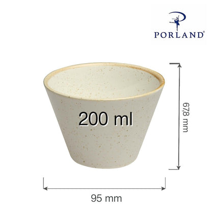 Sand conical bowl, 120mm - hospitality