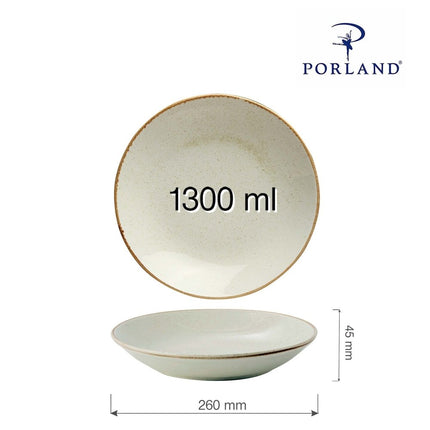 Sand coupe plate, 260mm - hospitality