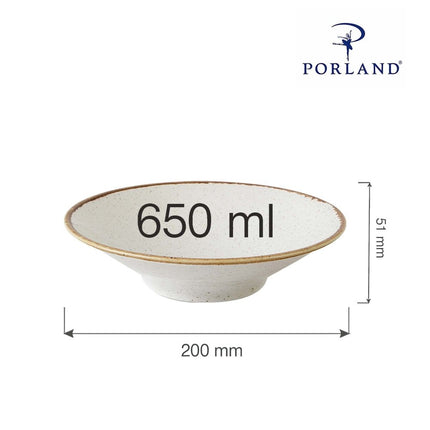 Sand deep plate, 200x(H)51mm - hospitality