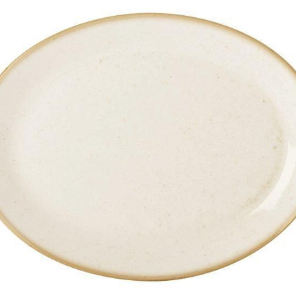Sand oval plate, 240x190mm - hospitality