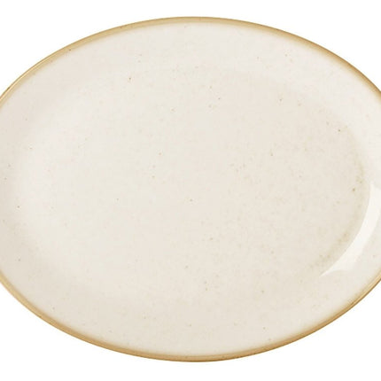 Sand oval plate, 310x240mm - hospitality