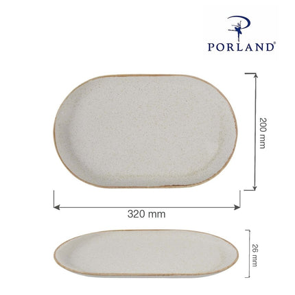 Sand oval platter, 320x200mm – platter, photo 5