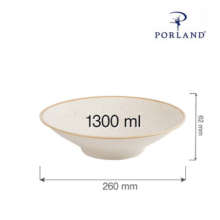 Sand plate on foot , 260x(H)62mm - hospitality