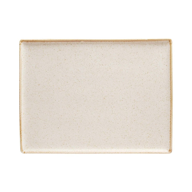 Sand rectangular tray, 350x260mm - hospitality