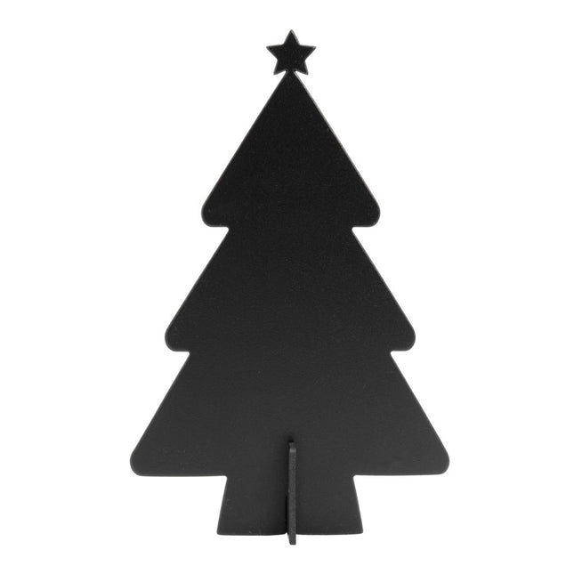Securit® 30 Festive 3D Table Chalkboards (Tree, Deer & Santa) + Gold & Silver Markers Christmas Table Set | Hospitality Trade Pack - hospitality