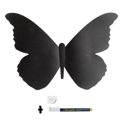 Securit 3D Butterfly Chalkboard Silhouette Black 14.6 X 21.9 X 1 cm Pack of 10 - hospitality