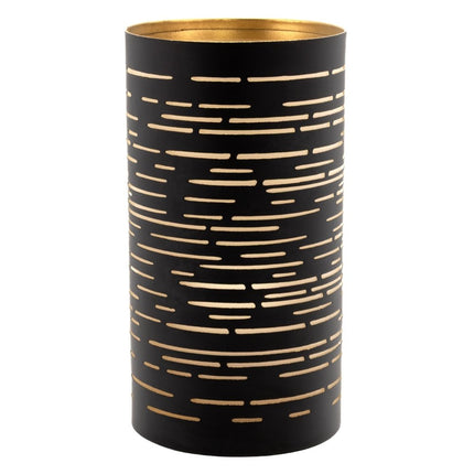 Securit® 72 Rechargeable LED Tea Lights + 24 Corsica Black & Gold Holders + 10 3D Trees + 10 3D Reindeer Christmas Candlelight Deluxe Set | Hospitality Trade Pack - hospitality