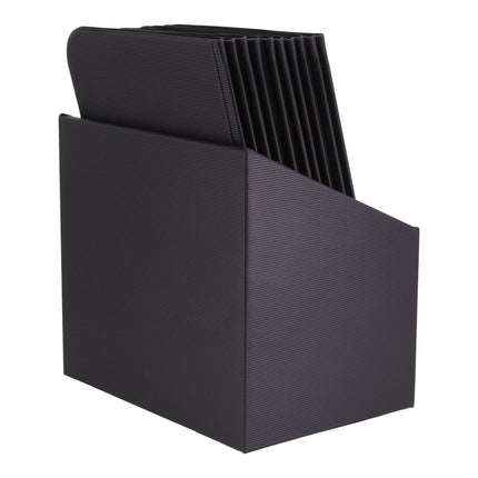 Securit® A4 Essential Menu Holder Box Set 10 pcs – Black 27,5x34,5x19,5cm – Pack of 2 | Restaurant Menu Covers - hospitality
