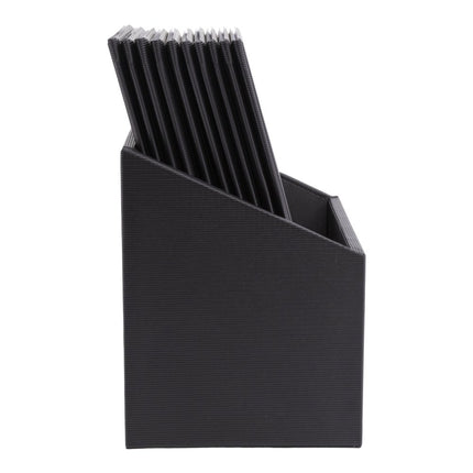 Securit® A4 Essential Menu Holder Box Set 10 pcs – Black 27,5x34,5x19,5cm – Pack of 2 | Restaurant Menu Covers - hospitality
