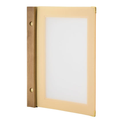 Securit® A5 Wood Menu Holder in Beige 20,5x23,5x1,5cm – Pack of 10 | Restaurant Menu Covers - hospitality