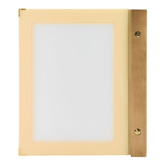 Securit® A5 Wood Menu Holder in Beige 20,5x23,5x1,5cm – Pack of 10 | Restaurant Menu Covers - hospitality
