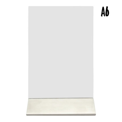 Securit Acrylic Tabletop Poster Frames Transparent 16.5x10.5x7.4cm Pack Of 6 - hospitality
