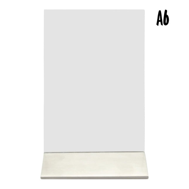 Securit Acrylic Tabletop Poster Frames Transparent 16.5x10.5x7.4cm Pack Of 6 - hospitality