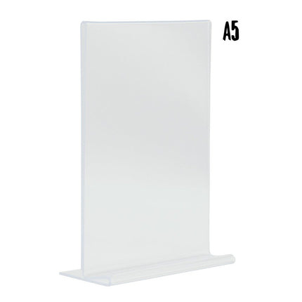 Securit Acrylic Transparent Poster Frames Pack Of Six A5 Vertical Portrait - hospitality