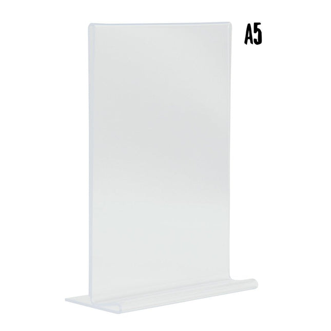 Securit Acrylic Transparent Poster Frames Pack Of Six A5 Vertical Portrait - hospitality