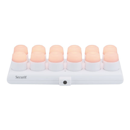 Securit® Amsterdam Rechargeable Tea Lights RGB + Warm White (6 Sets of 12) + 4 Replacement Tea Lights Lighting Set | Hospitality Trade Pack - hospitality
