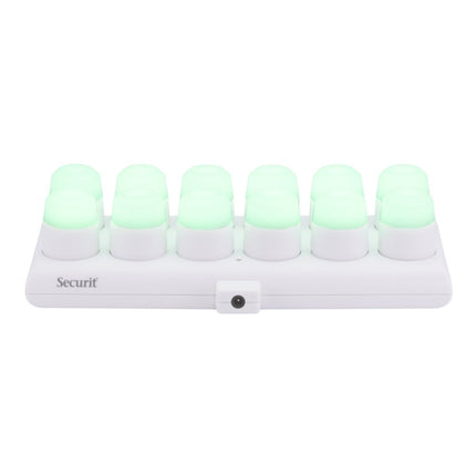 Securit® Amsterdam Rechargeable Tea Lights RGB + Warm White (6 Sets of 12) + 4 Replacement Tea Lights Lighting Set | Hospitality Trade Pack - hospitality