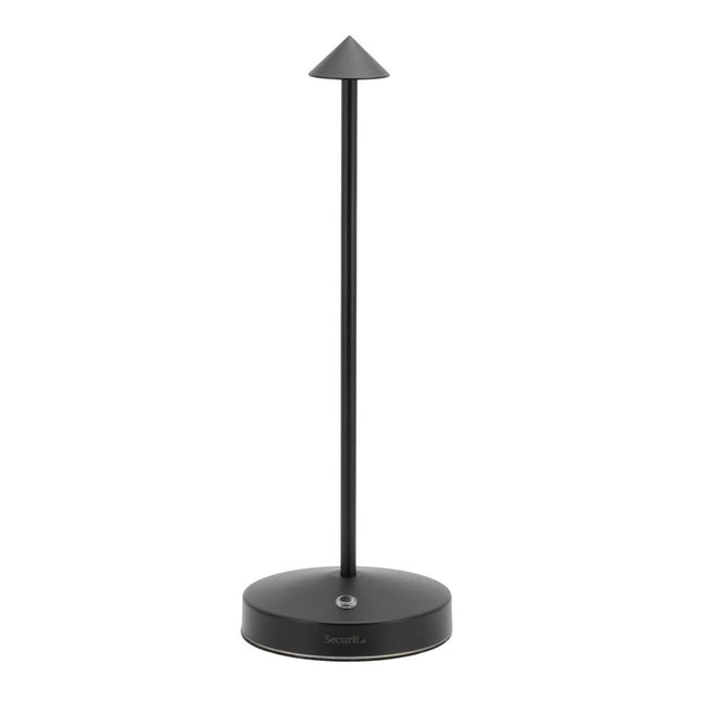 Securit® Angelina Table Lamps Black (Pack of 6) + 10-Port Multicharger Lighting Set | Hospitality Trade Pack - hospitality