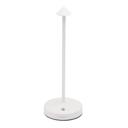 Securit® Angelina Table Lamps White (Pack of 6) + 10-Port Multicharger Lighting Set | Hospitality Trade Pack - hospitality