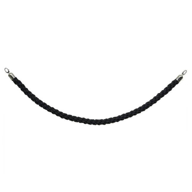 Securit Barrier Systems Classic Ropes Black 59.5 x 4 x 4 cm Pack Of 5 - hospitality