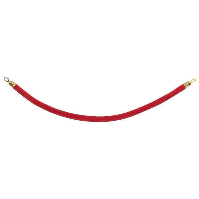 Securit Barrier Systems Classic Ropes Red Velvet Rope Pack Of 5 With Clips - hospitality