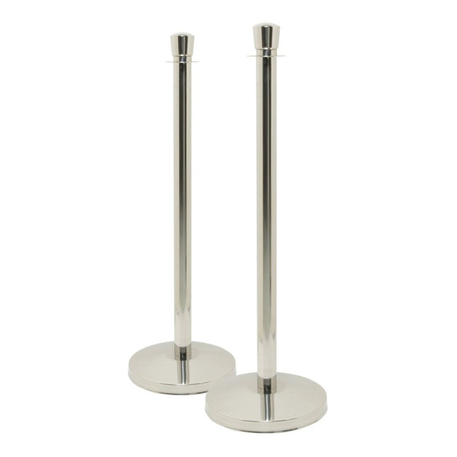 Securit Barriers Systems Budget Chrome 100x33x33cm - hospitality