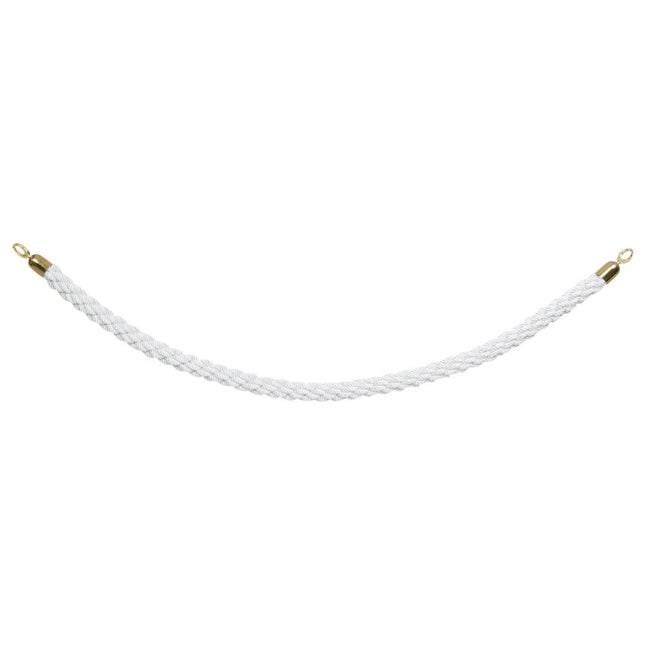 Securit Barriers Systems Classic Ropes White 59.5 x 4 x 4 Cm Pack Of 5 - hospitality