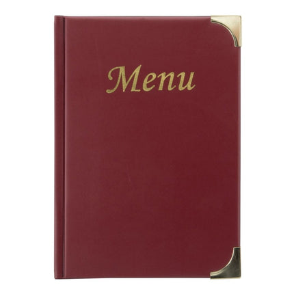 Securit Basic Menu Holders Wine Red 23.5x16.5x0.8 cm Pack of 10 A5 - hospitality