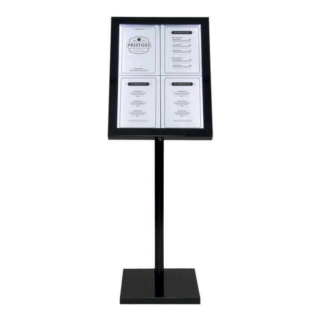 Securit Black Star LED Information Display 138x50x40cm With Mounting - hospitality