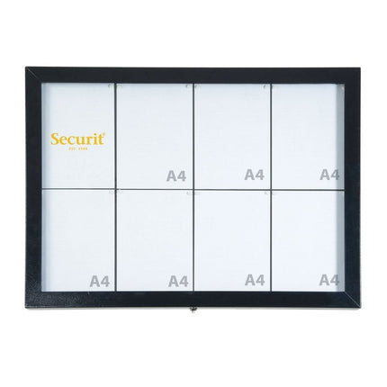 Securit® Black Star XXL 8A4 LED Information Display Set – Display + Poles & Base + Battery | Hospitality Trade Pack - hospitality