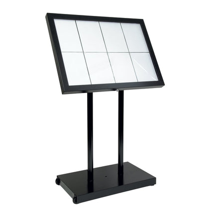 Securit® Black Star XXL 8A4 LED Information Display Set – Display + Poles & Base + Battery | Hospitality Trade Pack - hospitality