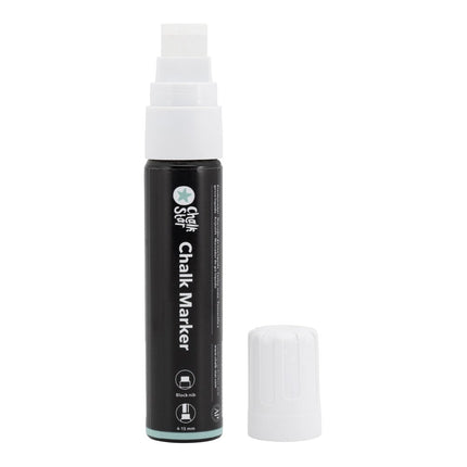 Securit® Chalk Marker Large Block Nib in White – Pack of 10 | Professional Chalk Markers - hospitality