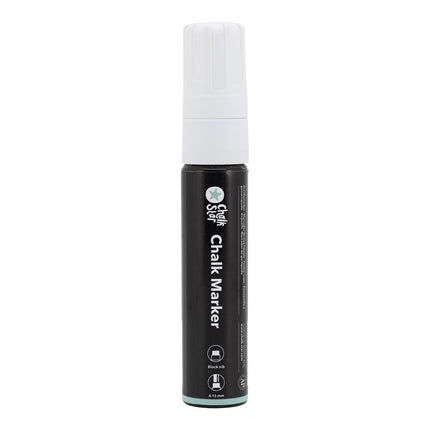 Securit® Chalk Marker Large Block Nib in White – Pack of 10 | Professional Chalk Markers - hospitality