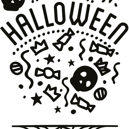 Securit Chalk Markers Window Stencils White Pack Of 6 A2 Halloween Theme - hospitality