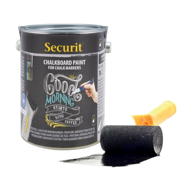 Securit Chalkboard Paint Black 19x14x14cm Pack Of 3 Indoor Outdoor - hospitality
