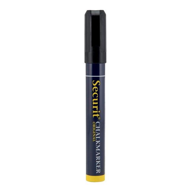 Securit Chalkmarkers Loose Black 14,5x1,5x2cm Pack of 12 - hospitality