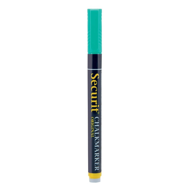 Securit Chalkmarkers Loose Green 14x1x1,5cm Pack of 12 - hospitality