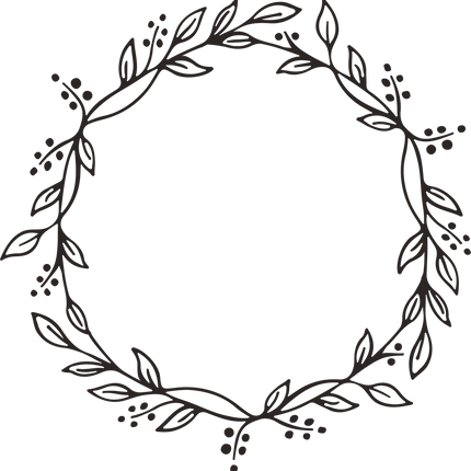 Securit Chalkmarkers Window Stencils Pack Of 6 White 42x29.7cm Plants Theme - hospitality