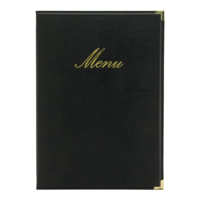 Securit® Classic A4 Black Front-of-House Set – 10 Menu Holders + 10 Bill Presenters | Hospitality Trade Pack - hospitality