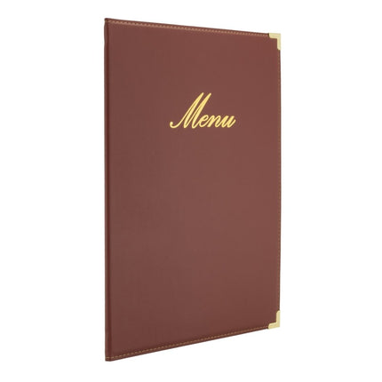 Securit® Classic A4 Wine Red Menu Set – 10 Menu Holders + 20 Extra Pouches | Hospitality Trade Pack - hospitality