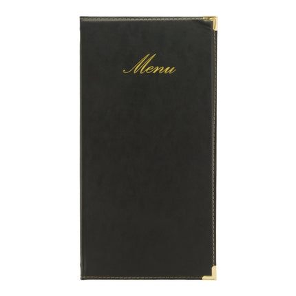 Securit® Classic A45 Black Menu Set – 10 Menu Holders + 20 Extra Pouches | Hospitality Trade Pack - hospitality