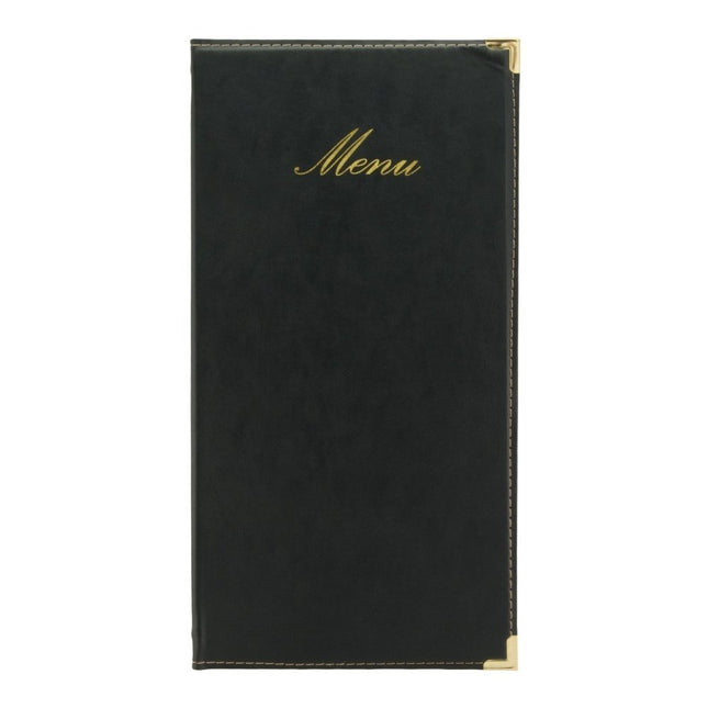Securit® Classic A45 Black Menu Set – 10 Menu Holders + 20 Extra Pouches | Hospitality Trade Pack - hospitality
