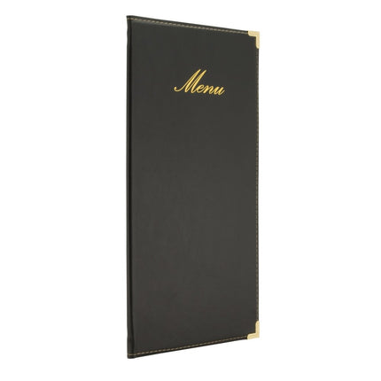 Securit® Classic A45 Black Menu Set – 10 Menu Holders + 20 Extra Pouches | Hospitality Trade Pack - hospitality